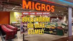 Migros 1 Alana 1 Bedava Çılgınlığı Başladı! 27-30 Ocak Arası Geçerli: Deterjan ve Tuvalet Kağıdı Stokları Eriyor